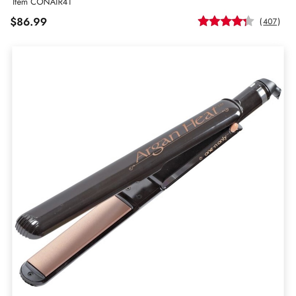 Hair Straightener - Black and Gold